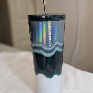 Starbucks Iridescent Tumbler with Straw